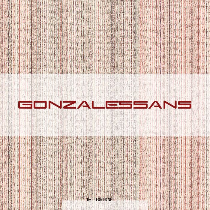GonzalesSans example