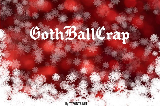 GothBallCrap example