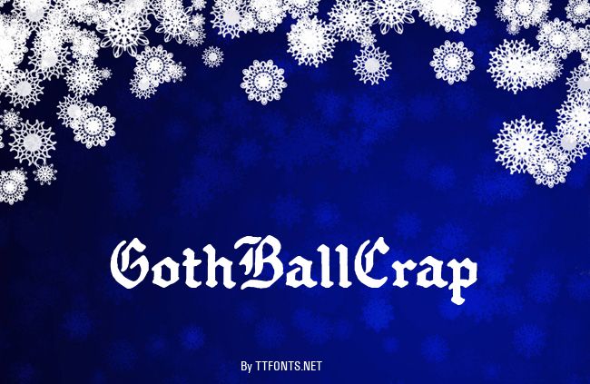 GothBallCrap example