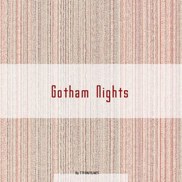 Gotham Nights example