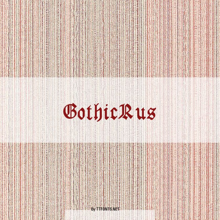 GothicRus example