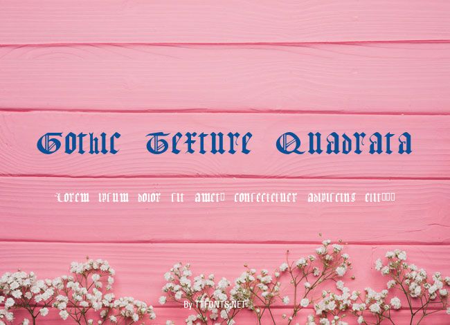 Gothic Texture Quadrata example