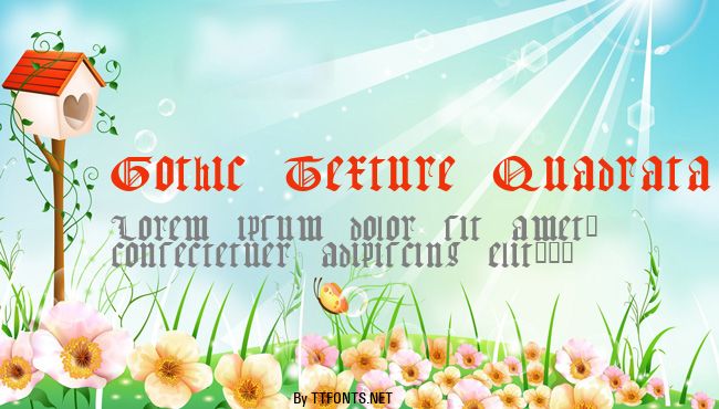 Gothic Texture Quadrata example
