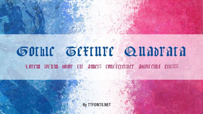 Gothic Texture Quadrata example