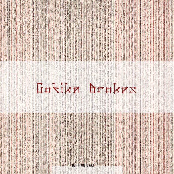 Gotika Brokas example
