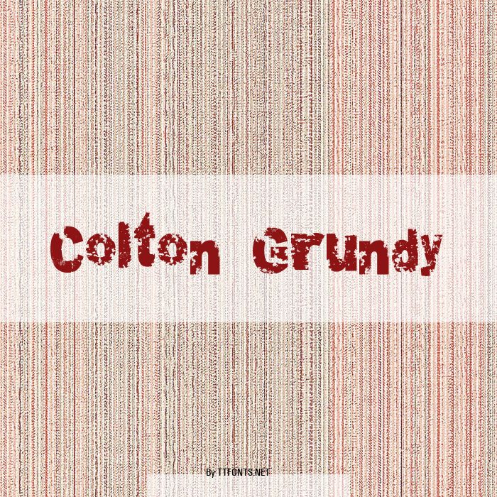 Colton Grundy example