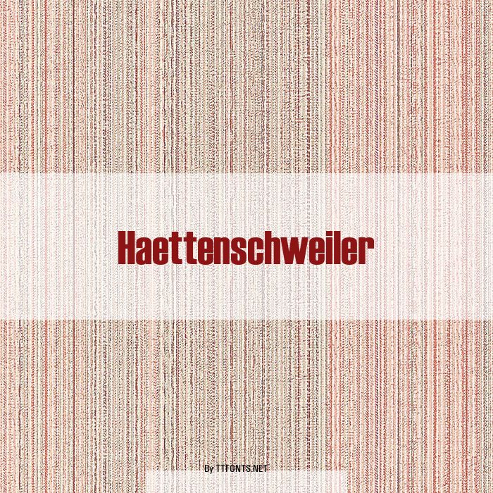 Haettenschweiler example