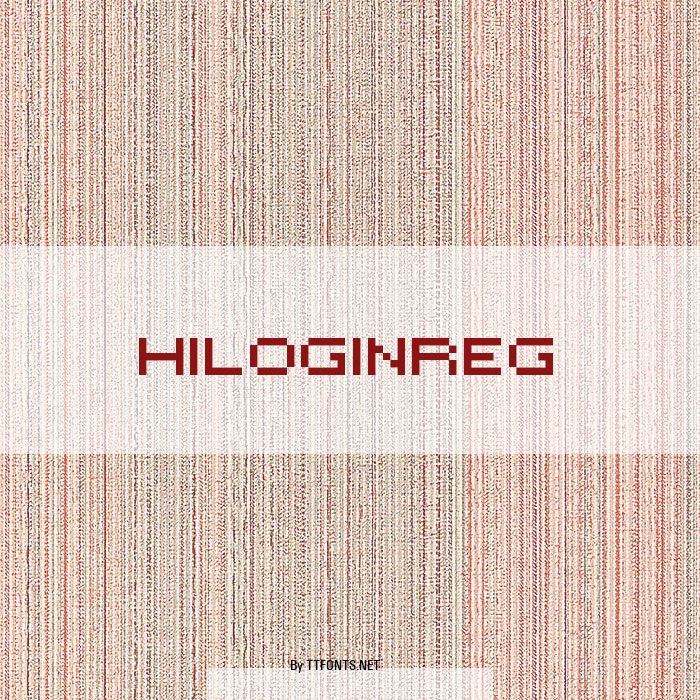 HILOGINREG example