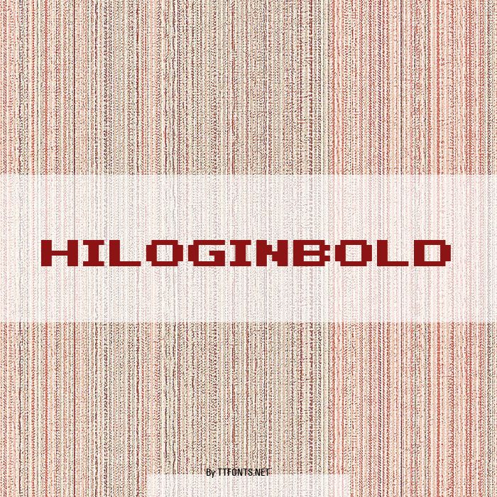 HILOGINBOLD example