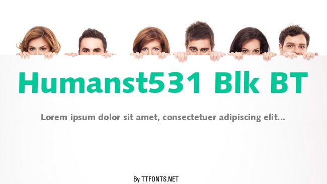 Humanst531 Blk BT example