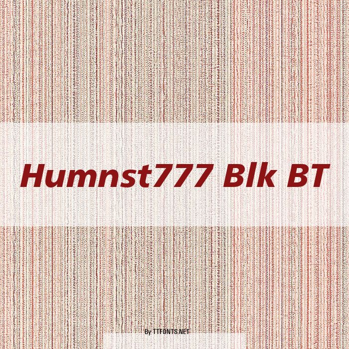 Humnst777 Blk BT example