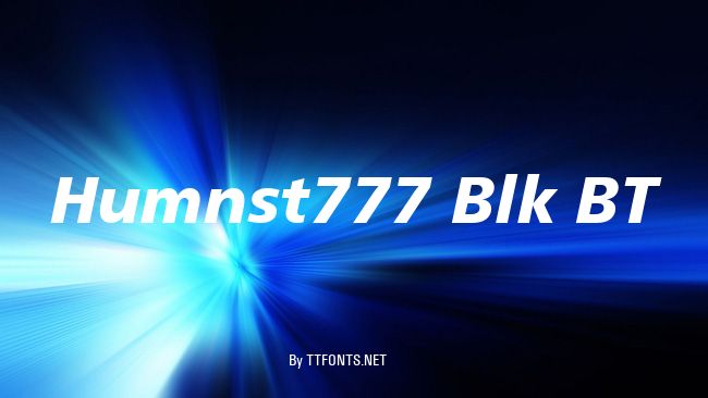 Humnst777 Blk BT example
