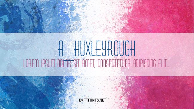 a_HuxleyRough example