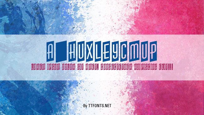 a_HuxleyCmUp example
