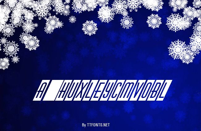a_HuxleyCmVObl example