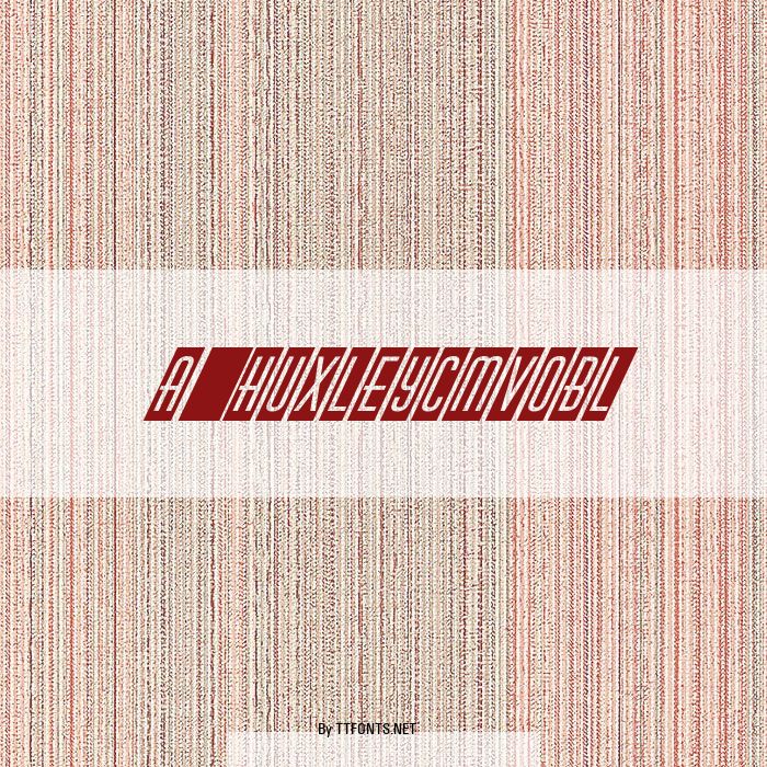 a_HuxleyCmVObl example
