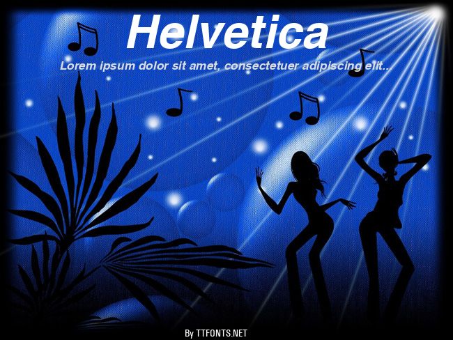 Helvetica example