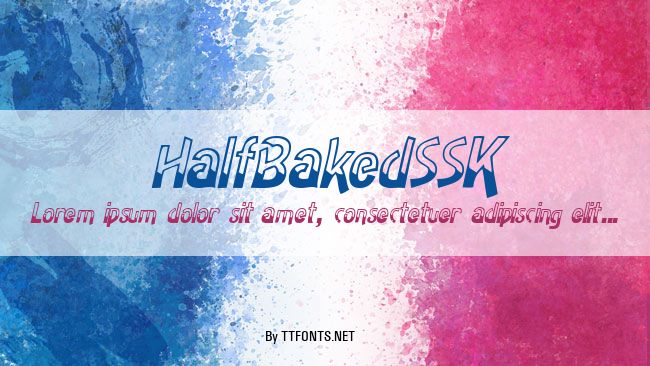 HalfBakedSSK example