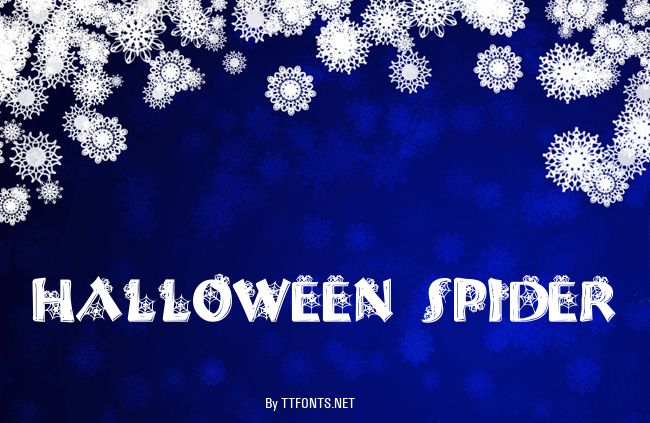 Halloween Spider example