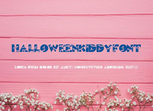 HalloweenKiddyFont example