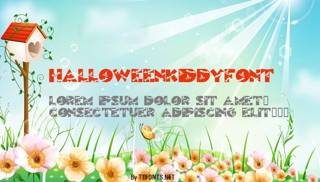 HalloweenKiddyFont example