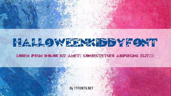 HalloweenKiddyFont example