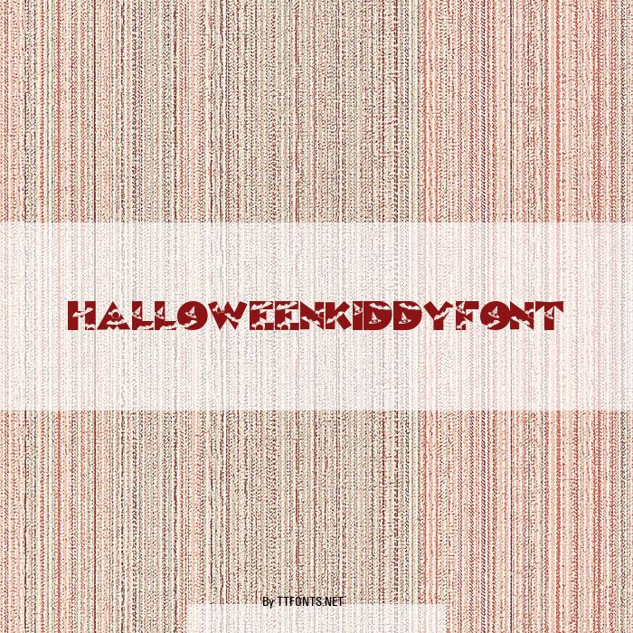 HalloweenKiddyFont example
