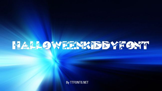 HalloweenKiddyFont example