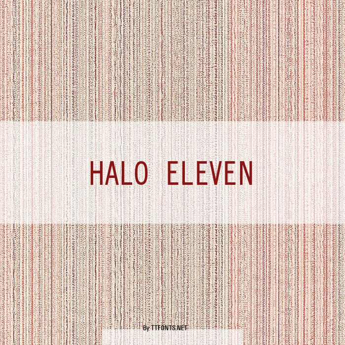 Halo Eleven example