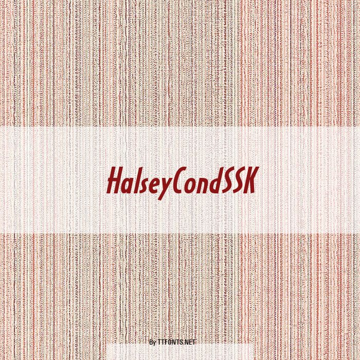 HalseyCondSSK example