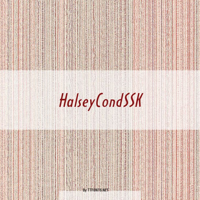 HalseyCondSSK example