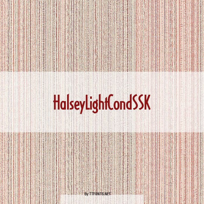 HalseyLightCondSSK example