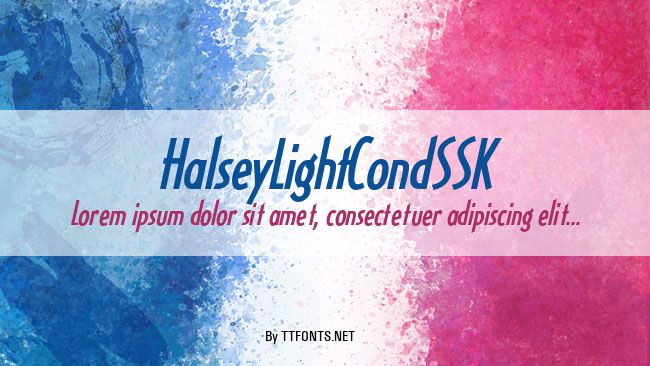 HalseyLightCondSSK example