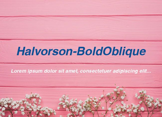 Halvorson-BoldOblique example