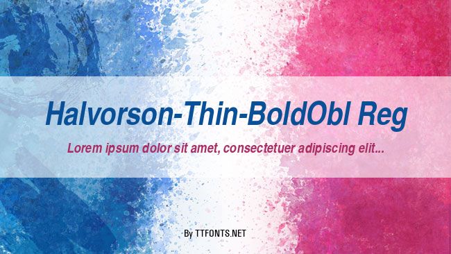 Halvorson-Thin-BoldObl Reg example
