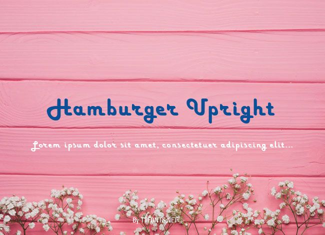 Hamburger Upright example
