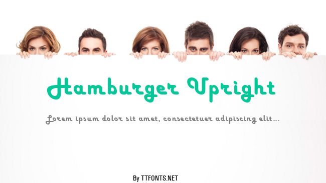 Hamburger Upright example