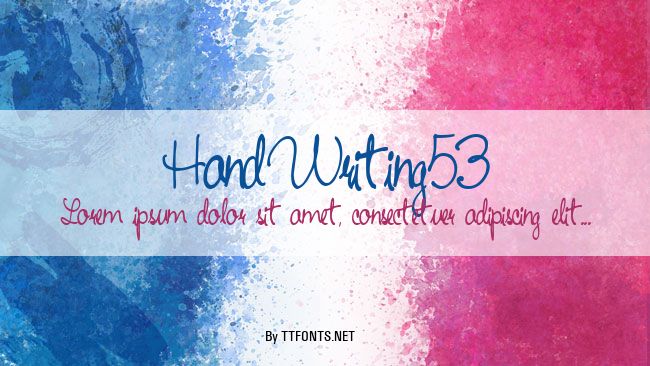 HandWriting53 example