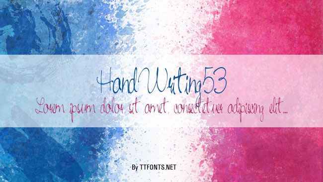 HandWriting53 example