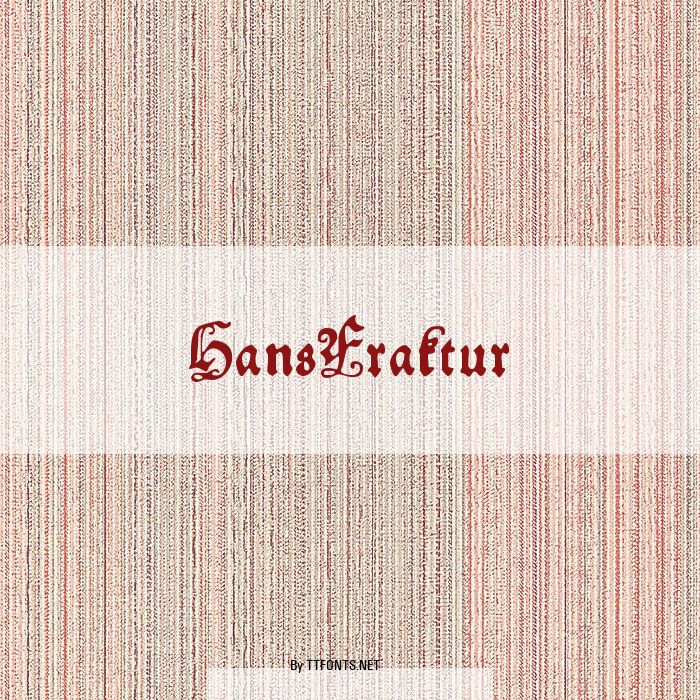 HansFraktur example