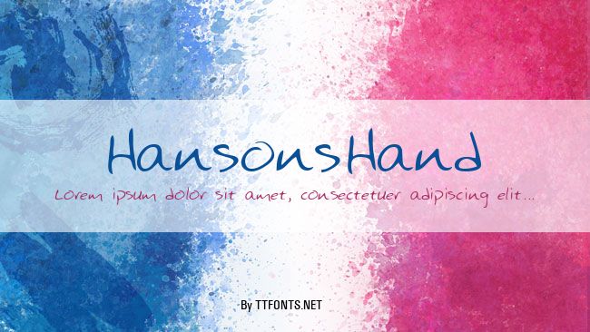 HansonsHand example