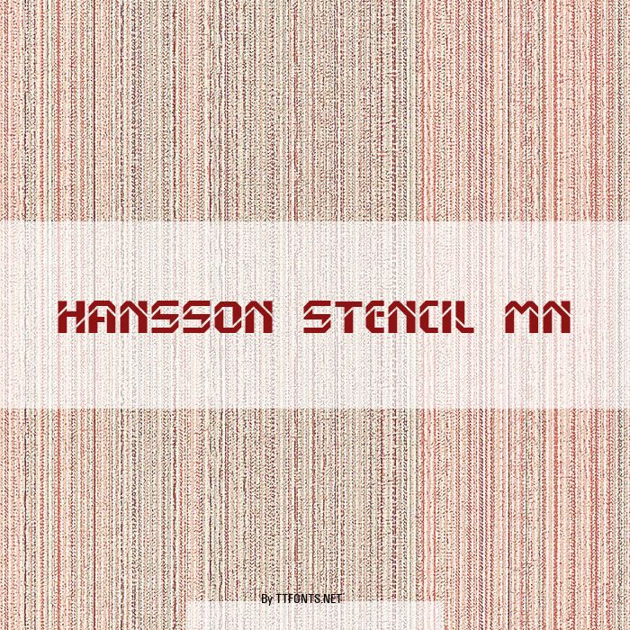 Hansson Stencil MN example
