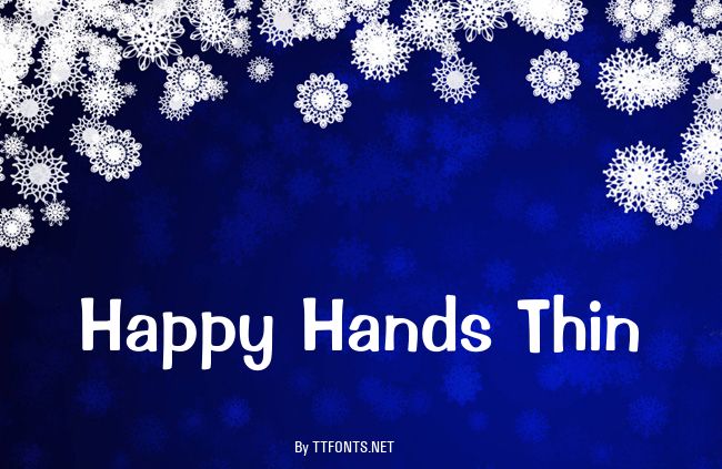 Happy Hands Thin example