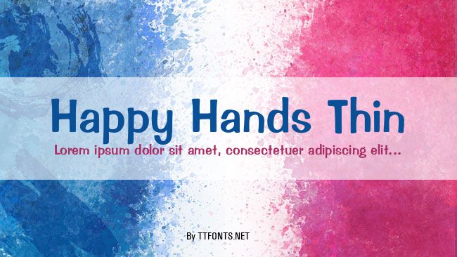 Happy Hands Thin example