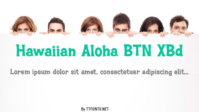 Hawaiian Aloha BTN XBd example