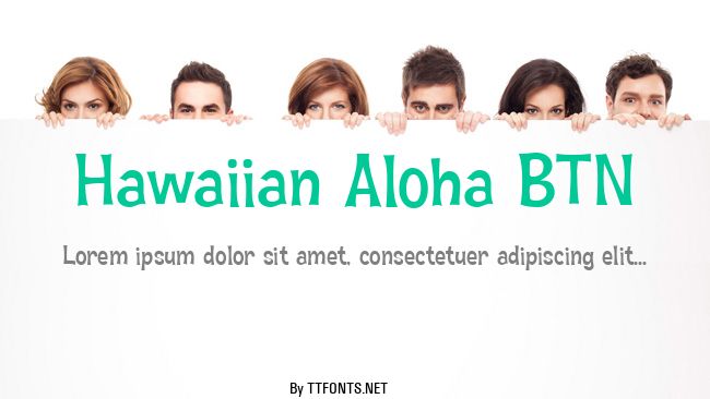 Hawaiian Aloha BTN example