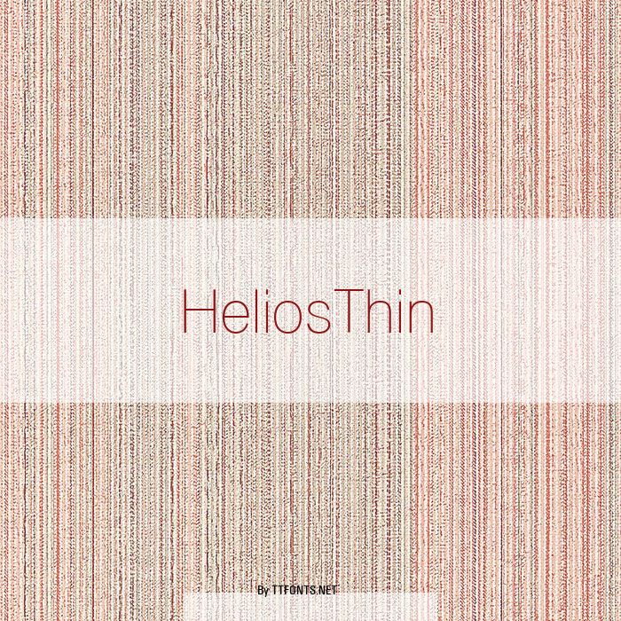 HeliosThin example