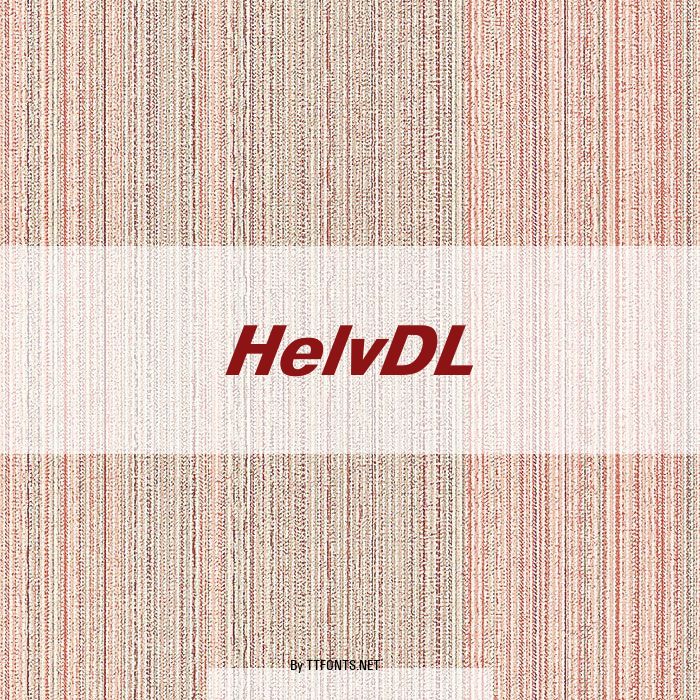 HelvDL example