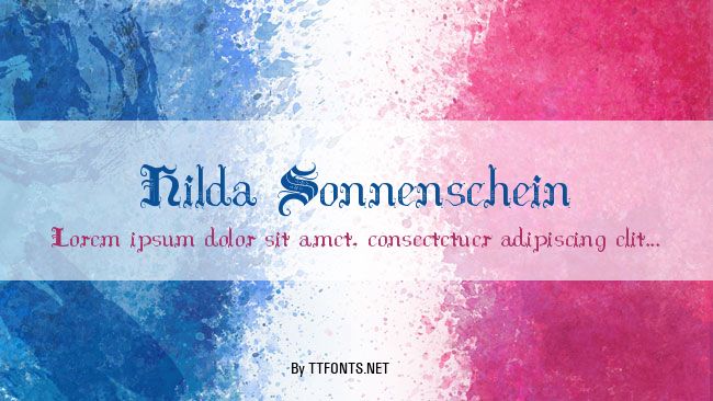 Hilda Sonnenschein example