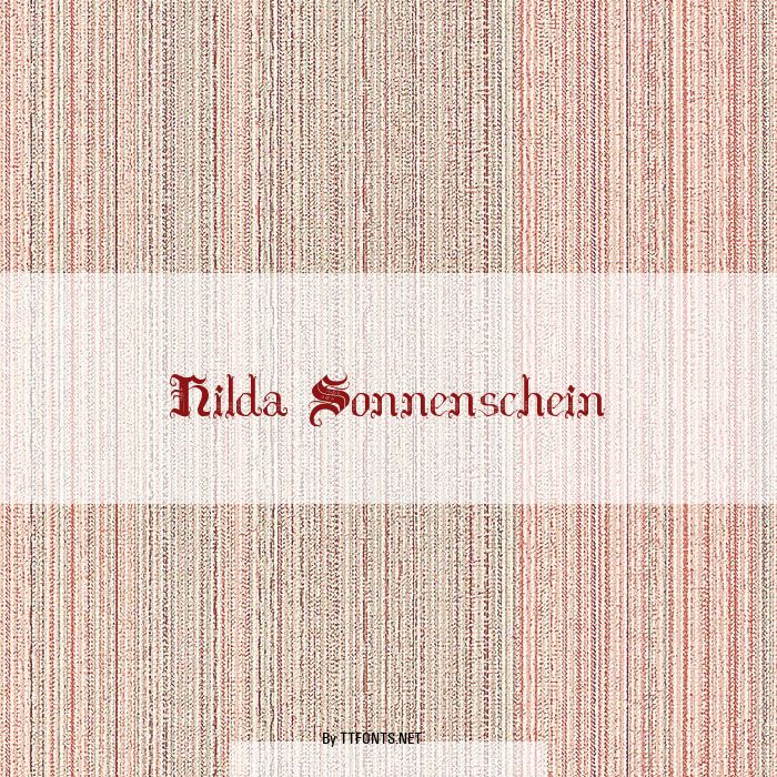 Hilda Sonnenschein example
